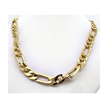 Cadena figaro de oro 18k 60 cm